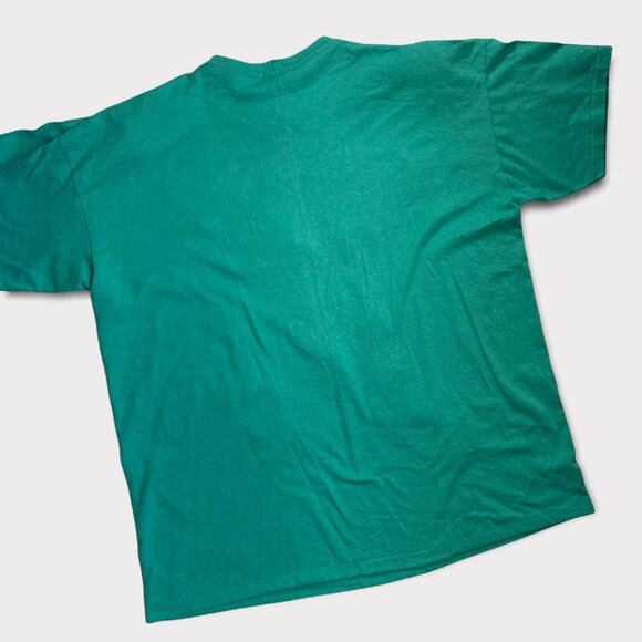 Vintage Green St. Patrick's Day T-Shirt Sequin Leprechaun Clovers XL - Picture 2 of 6